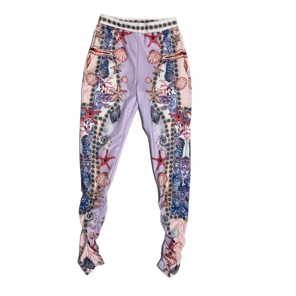 High rise maxi leggings with a gorgeous summer look size S but lots of stretch